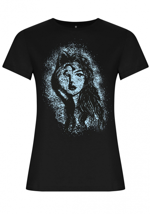 Tricou Lupoaică, damă, culoare neagră, CDAC80 [4]