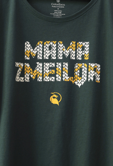 Tricou Mama Zmeilor, culoare verde turcoaz, CP36 [3]