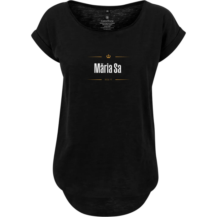 Tricou Măria Sa, damă, culoare neagră CT87 [2]