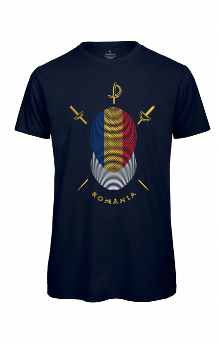 Tricou Mască Tricoloră, bărbat, culoare bleumarin, CRP77 [2]
