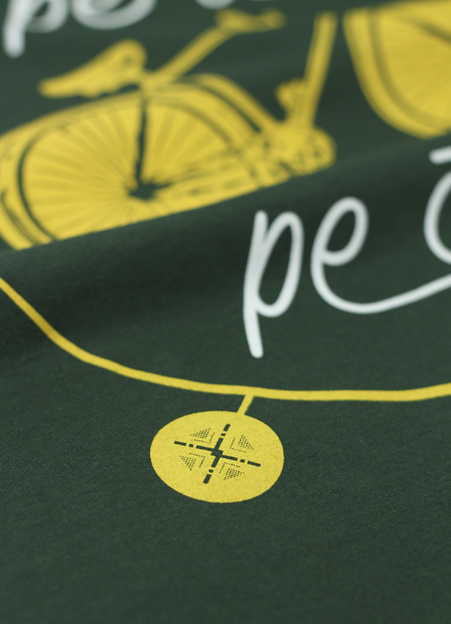 Tricou Pe ici, Pe colo, bărbat, culoare verde CT18 [4]