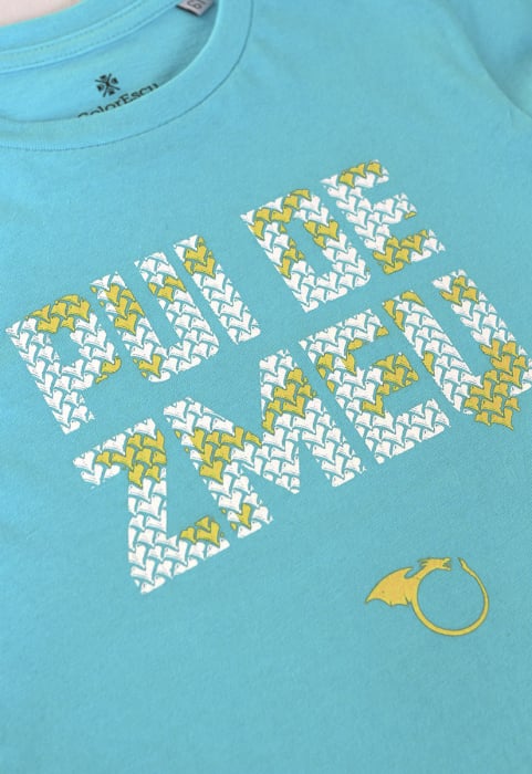 Tricou Pui de Zmeu, copii, culoare turcoaz, CP37 [2]