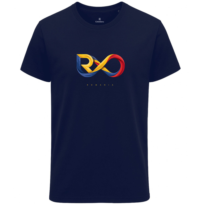 Tricou Ro-Infinit, România, bărbat, culoare bleumarin CRP124 [1]