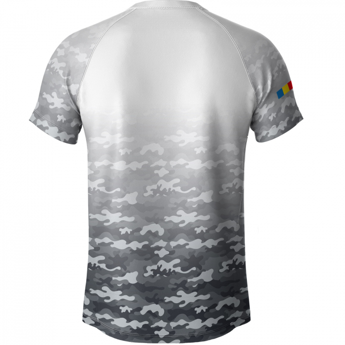 Tricou România Camuflaj, material tehnic sport, bărbat, culoare gri, CS48 [2]