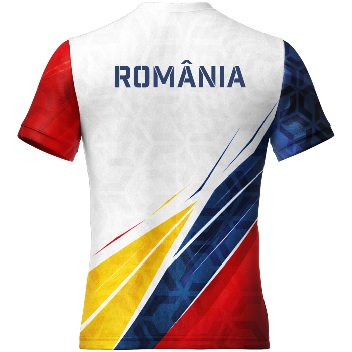Tricou România, material tehnic sport, bărbat, culoare albă, CS71 [2]