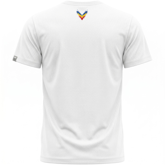 Tricou România, material tehnic sport, bărbat, culoare albă CS72 [2]