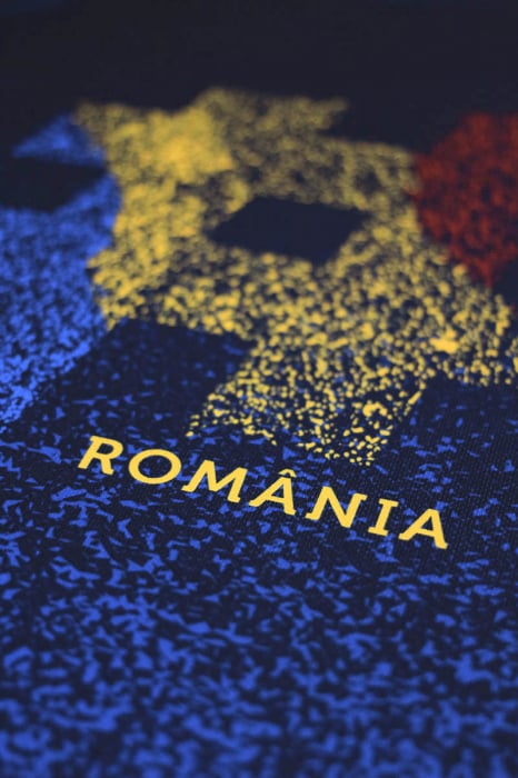 Tricou #România CS09, material tehnic sport, culoare bleumarin [3]