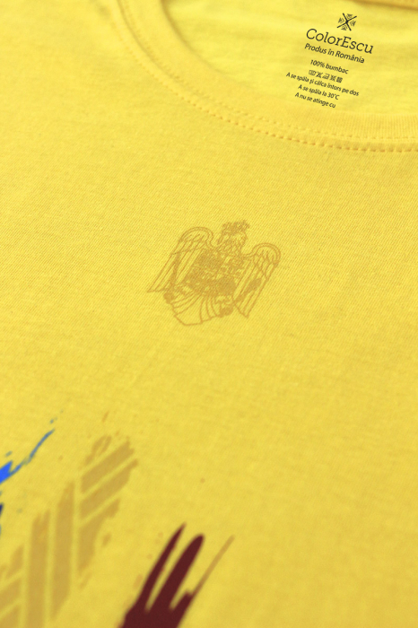 Tricou România Suporter, bărbat, culoare galbenă, CRP113 [2]