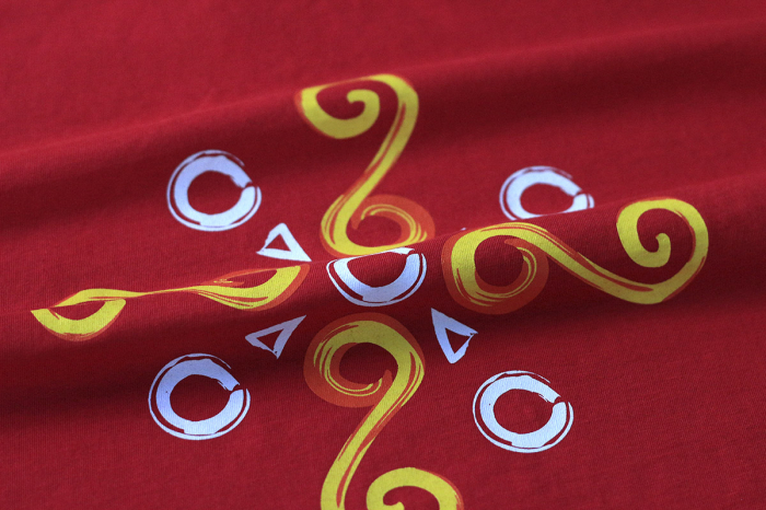 Tricou Simbol Cucuteni, damă, culoare roșie [2]