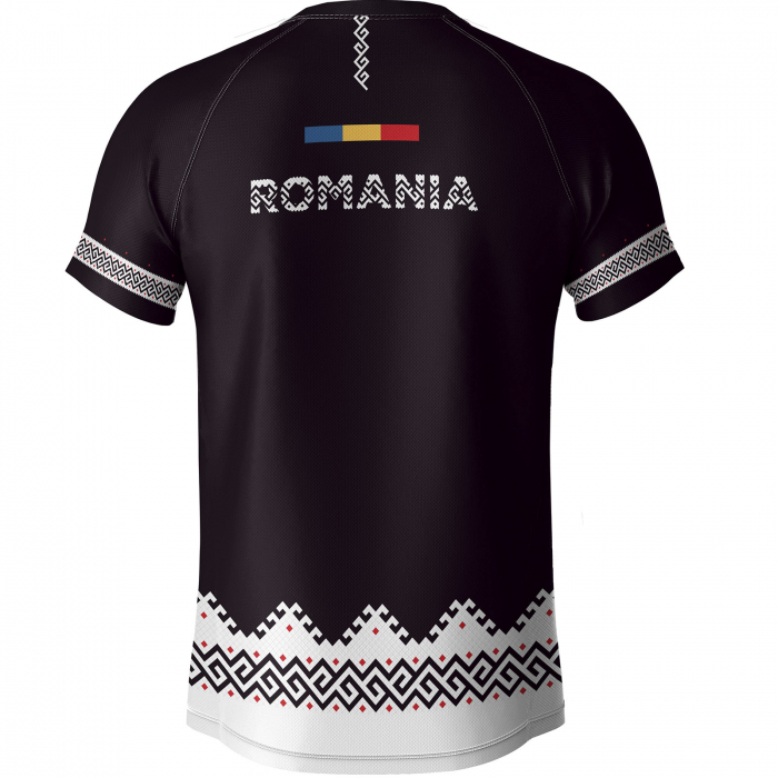 Tricou Simbol România, material tehnic sport, bărbat, culoare neagră, CS24 [2]