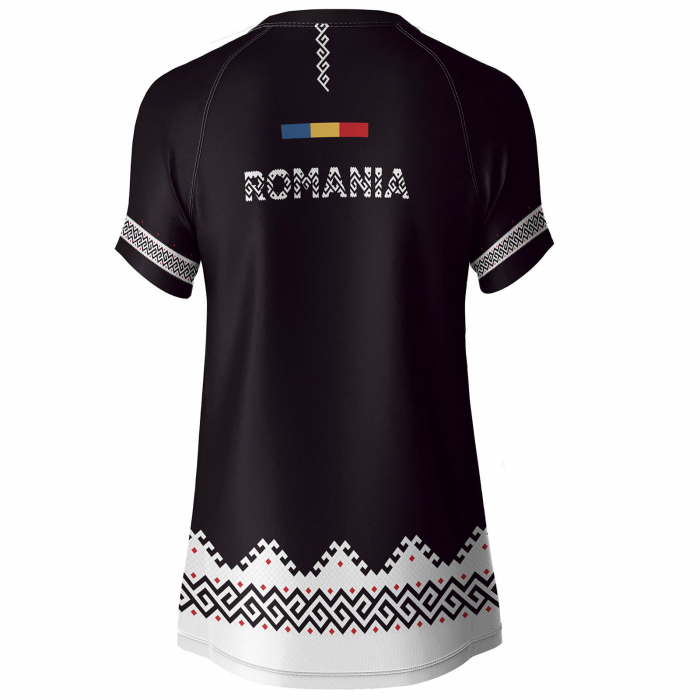 Tricou Simbol România, material tehnic sport, damă, culoare neagră, CS25 [2]