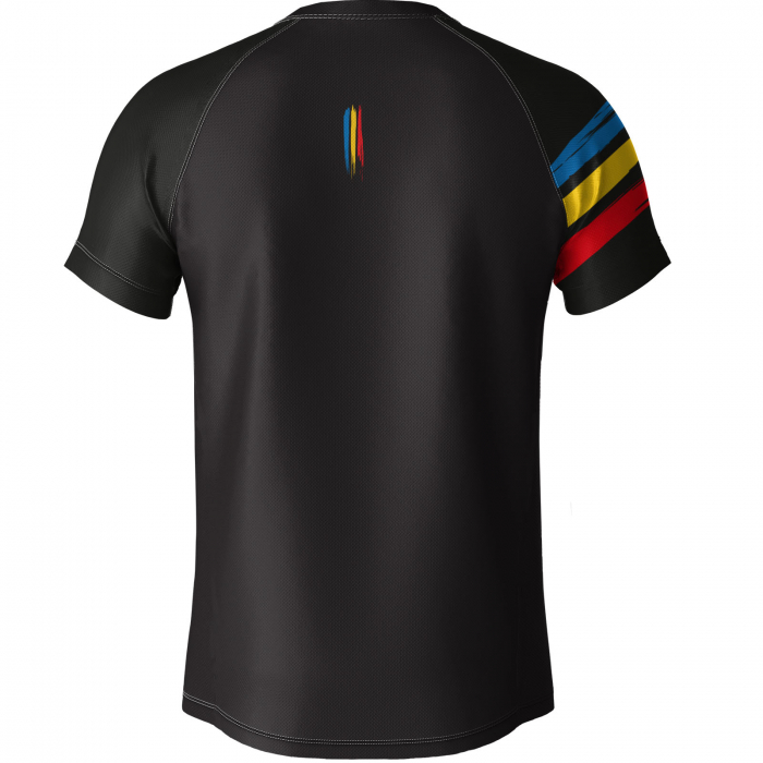 Tricou România Stemă, material tehnic sport, bărbat, culoare neagră, CS38 [2]