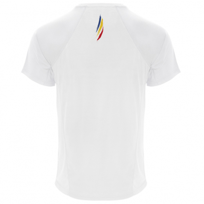 Tricou Tricolor România, material tehnic sport, bărbat, culoare albă, CS19 [4]
