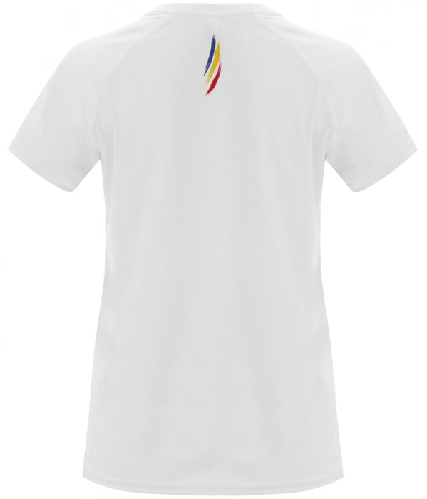 Tricou Tricolor România, material tehnic sport, damă, culoare albă, CS20 [3]