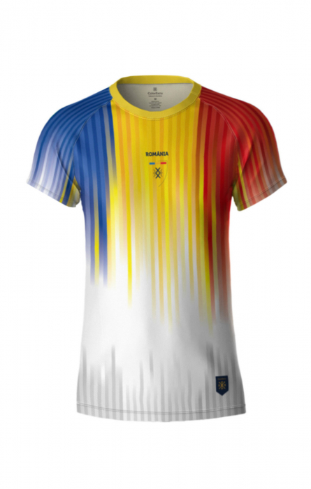 Tricou Tricolor România, material tehnic sport, damă, culoare albă, CS23 [3]