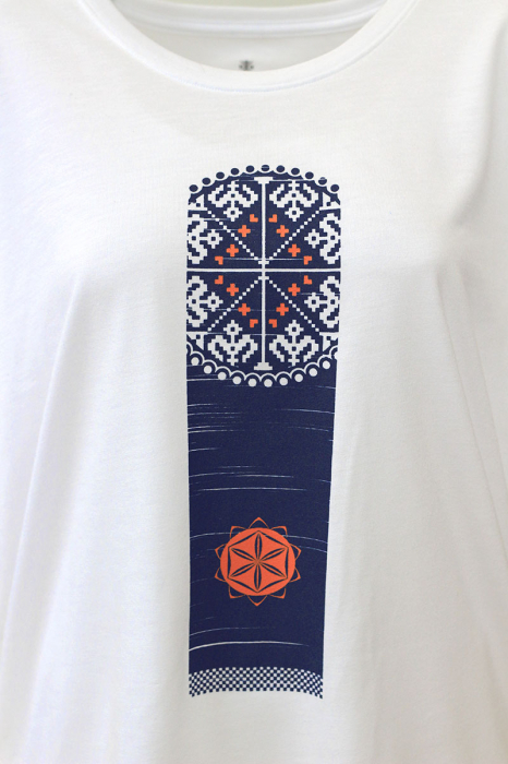 Tricou Vremuri Noi, damă, culoare albă, CIR122 [2]