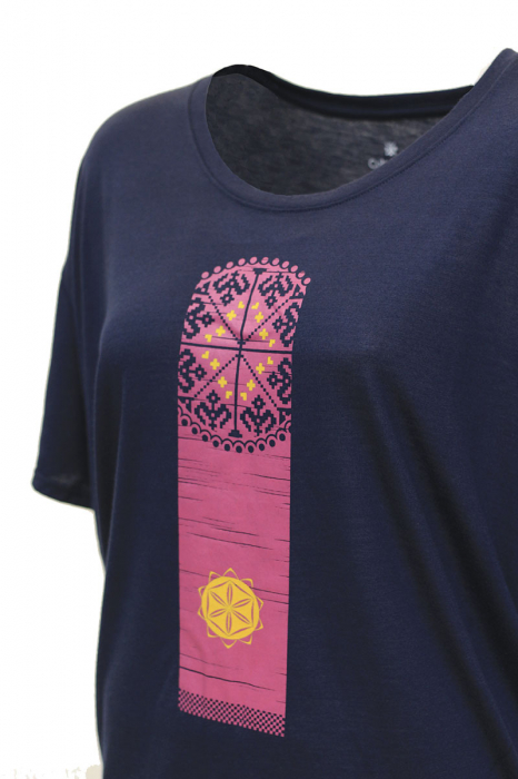 Tricou Vremuri Noi, damă, culoare bleumarin, CIR131 [2]