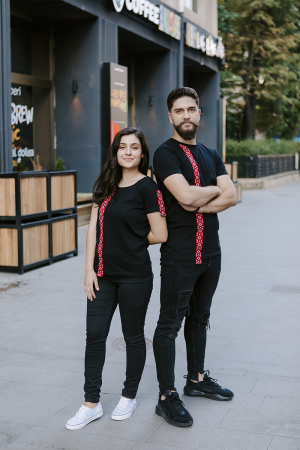 Tricou Motive Țesute, CIR54, damă, culoare neagră CIR54 [3]