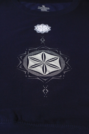 Bluză Floarea Vieții, damă, culoare bleumarin, CIR92 [2]