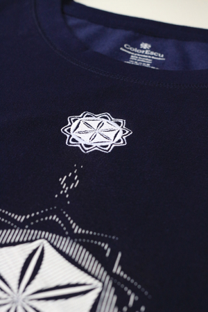 Bluză Floarea Vieții, damă, culoare bleumarin, CIR92 [1]