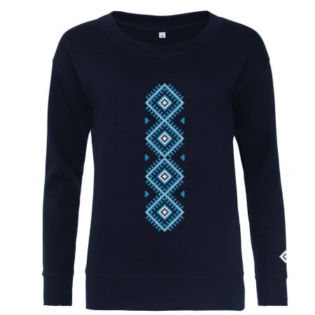 Bluze si hanorace damă - Bluză Mândră, damă, culoare bleumarin, CIR96