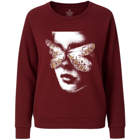 Simboluri tradiționale reinterpretate - Bluză Metamorfoză, damă, culoare grena CIR153