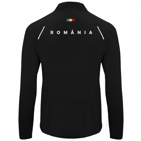 Bluză termică România, bărbat, culoare neagră, material tehnic sport [0]