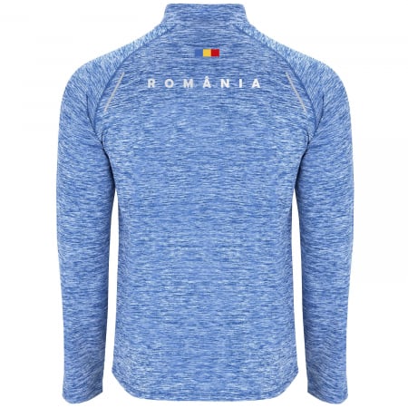 Bluză termică România, bărbat, culoare bleu, material tehnic sport, CS49