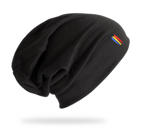 Îmbrăcăminte România - Căciulă Simbol Tricolor, broderie, culoare neagră, CA98