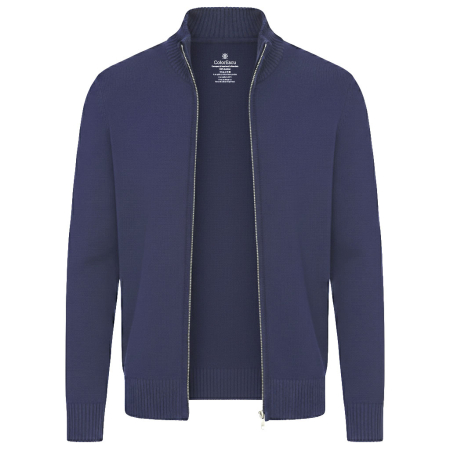 Idei de cadou - Cardigan cu fermoar, bărbat, culoare albastru, CH29