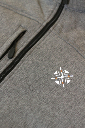 Geacă softshell Simbol ColorEscu, broderie, culoare gri melanj CH35 [1]