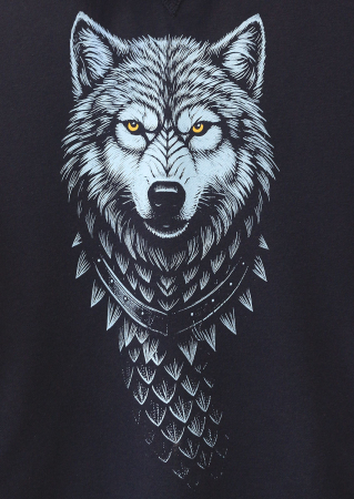 Hanorac Lup, bărbat, culoare bleumarin, CDAC120 [1]