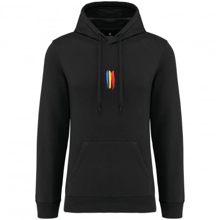 Hanorac Simbol Tricolor, broderie, culoare neagră, CH21