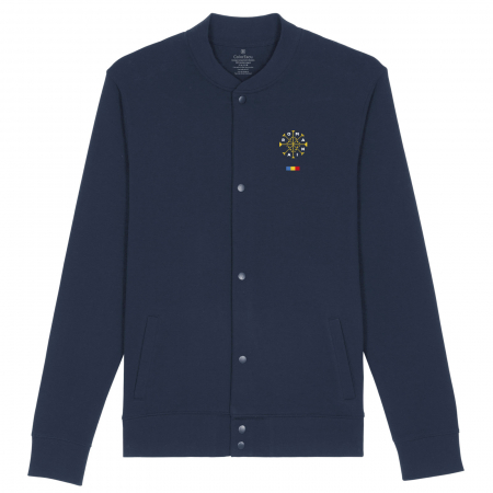 Îmbrăcăminte România - Jacheta România broderie, bărbat, culoare bleumarin, CRP102