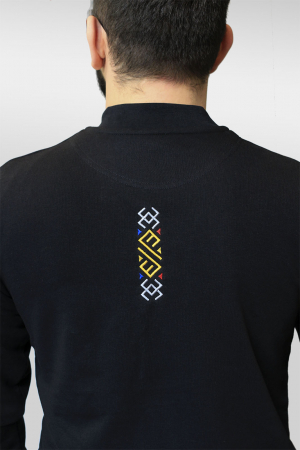 Jacheta Simbol România, broderie, bărbat, culoare neagră, CRP103 [2]