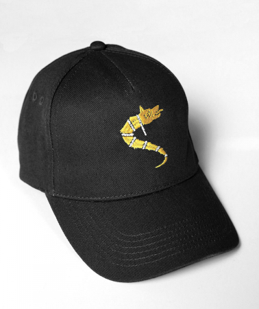 Șapcă Lupul Dacic, broderie galbenă, culoare neagră,  CA111 [1]