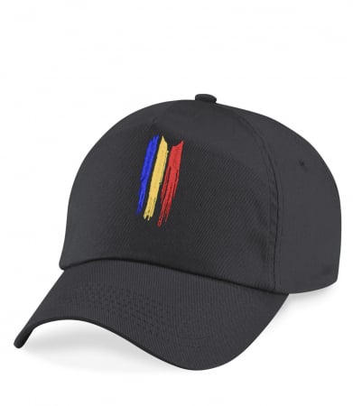 Îmbrăcăminte România - Șapcă Simbol Tricolor, broderie, culoare neagră, CA92