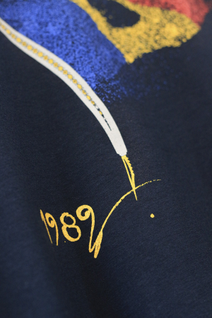 Tricou 1989, guler înalt, damă, culoare bleumarin [1]