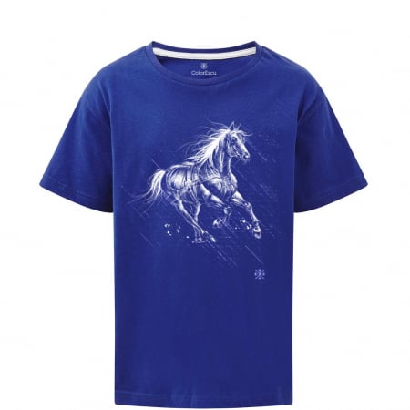 Tricouri de poveste - Tricou Cal liber, copii, culoare albastra CP38