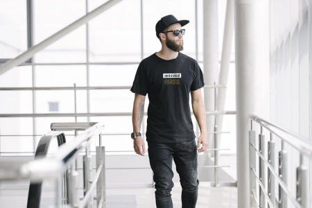 Tricou Ce n-a văzut Parisul, bărbat, culoare neagra  CT68 [1]