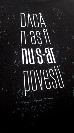 Tricou Daca n-aș fi, nu s-ar povesti, bărbat, culoare neagră, CT52 [1]