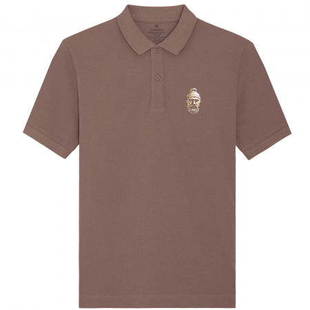 Haine dacice - Tricou Decebal, brodat, densitate mare, culoare visiniu pastel, CDAC108