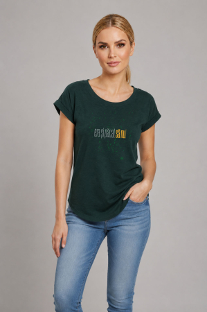 Tricou Era și păcat sa nu, damă, culoare verde, CIR127 [1]