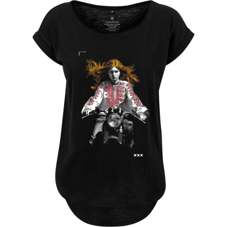 Toate produsele - Tricou FantezIE pe motor, damă, culoare neagră CIR157