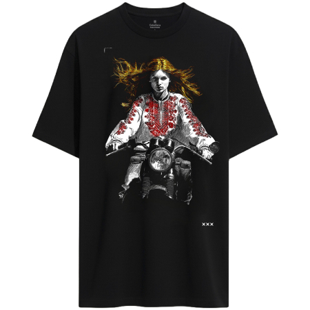 Idei de cadou - Tricou FantezIE pe motor, unisex, culoare neagră CIR151