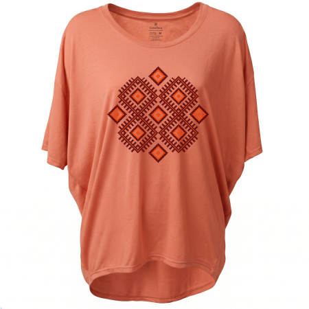 Tricouri damă - Tricou Iubesc Românește, damă, culoare somon, CIR159