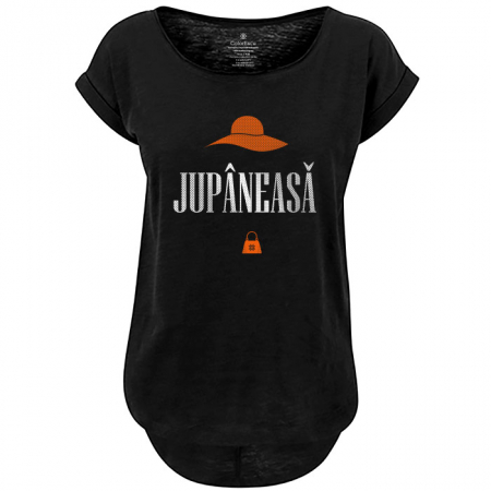 Tricouri damă - Tricou Jupâneasă, culoare neagră, CP35