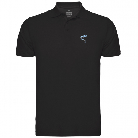 Haine dacice - Tricou Lup Dacic, broderie, culoare neagră CDAC55