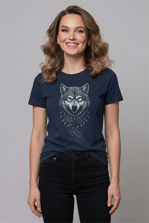 Tricou Lup, damă, culoare verde marin, CDAC122 [1]