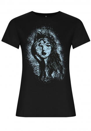 Tricou Lupoaică, damă, culoare neagră, CDAC80 [3]